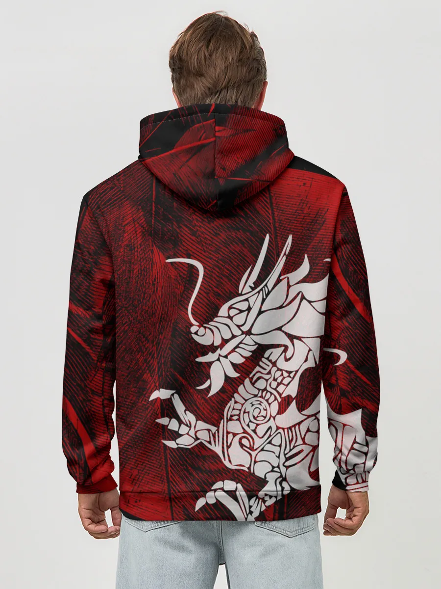 Худи мужской база хлопок / Chinese Dragon