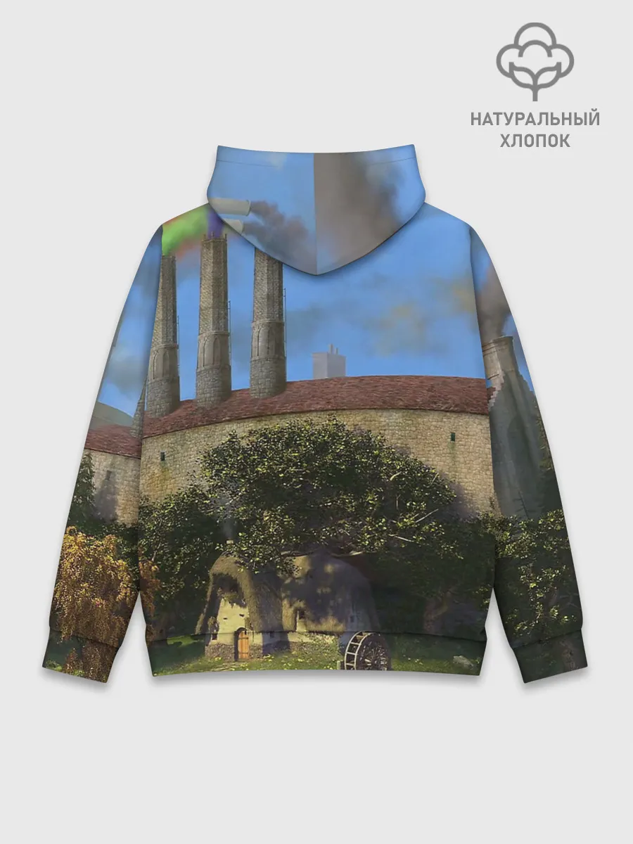 Худи мужской база хлопок / Шрек, Кот и Осёл