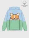 Худи мужской база хлопок / Милый Корги