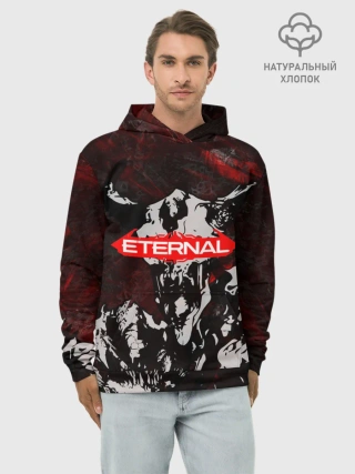 Худи мужской база хлопок / DOOM ETERNAL DEMONS