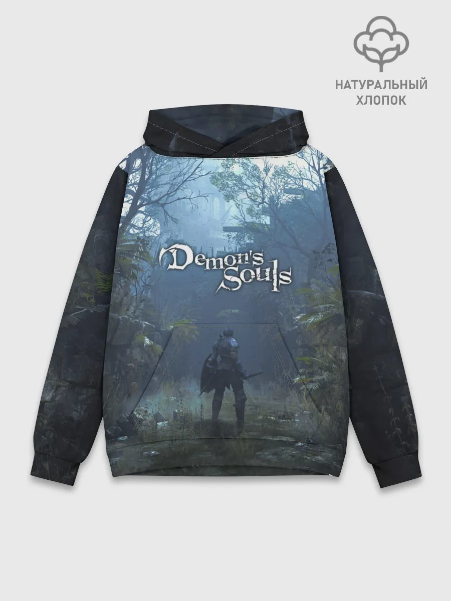 Худи мужской база хлопок / Demons Souls art
