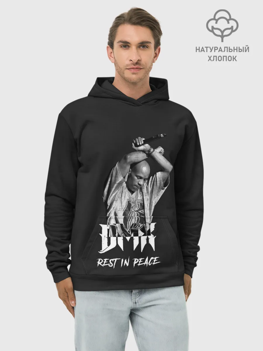 Худи мужской база хлопок / Rest in Peace Legend. DMX