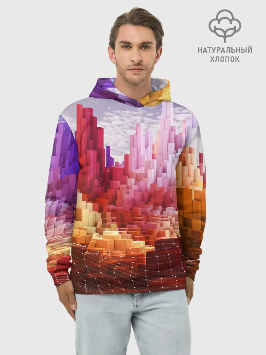 Худи мужской база хлопок / Симуляция города