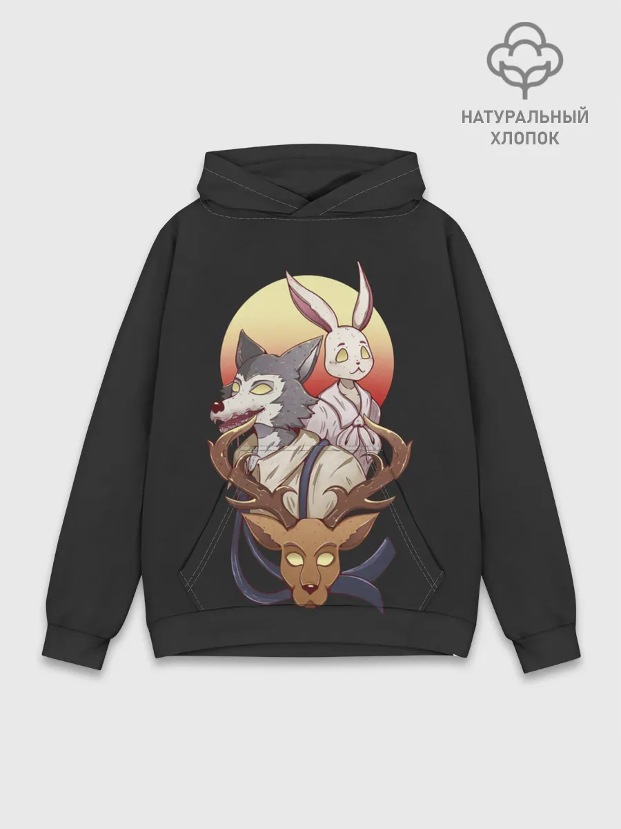 Худи мужской база хлопок / Легони х Хару х Мелон