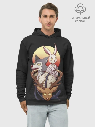 Худи мужской база хлопок / Легони х Хару х Мелон