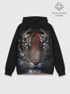 Худи мужской база хлопок / Цветной тигр