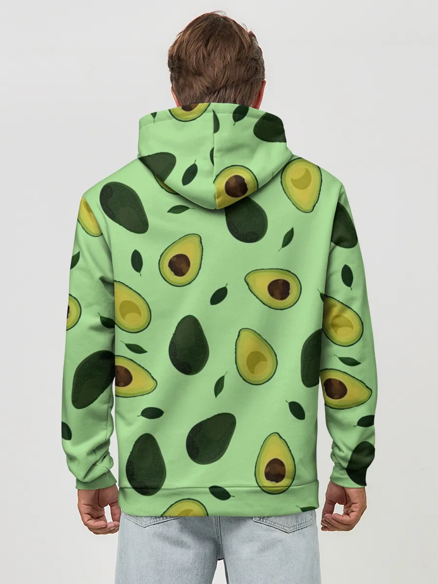 Худи мужской база хлопок / Авокадо
