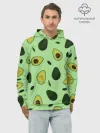 Худи мужской база хлопок / Авокадо