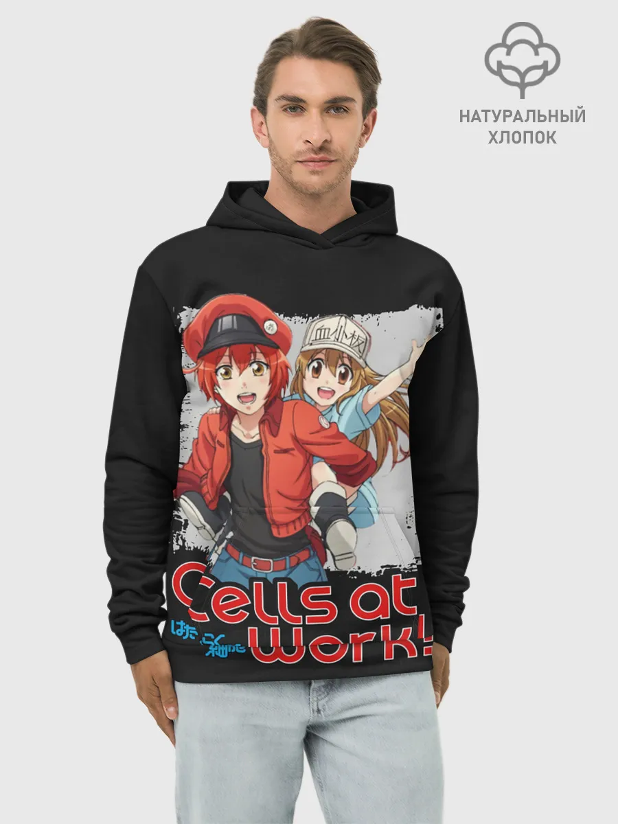 Худи мужской база хлопок / Эритроцит и тромбоцит