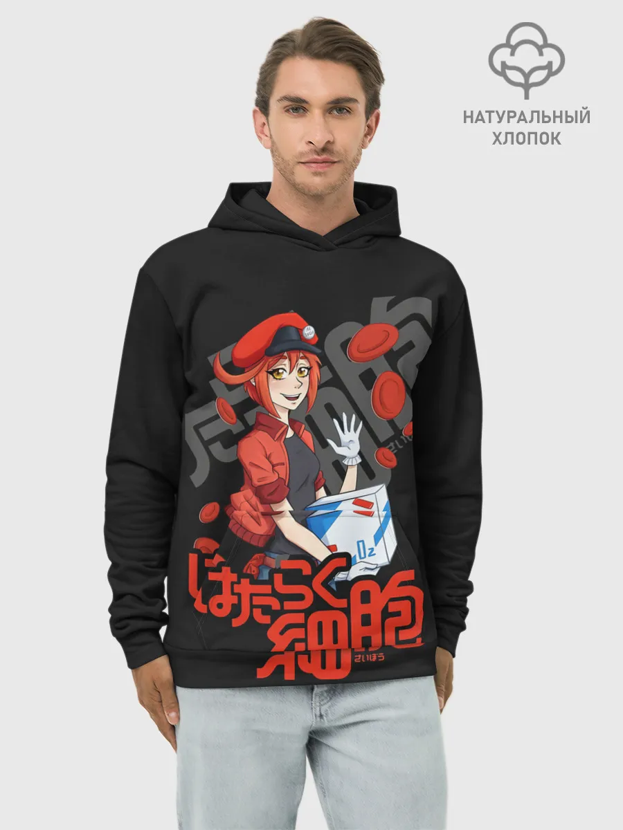 Худи мужской база хлопок / Эритроцит