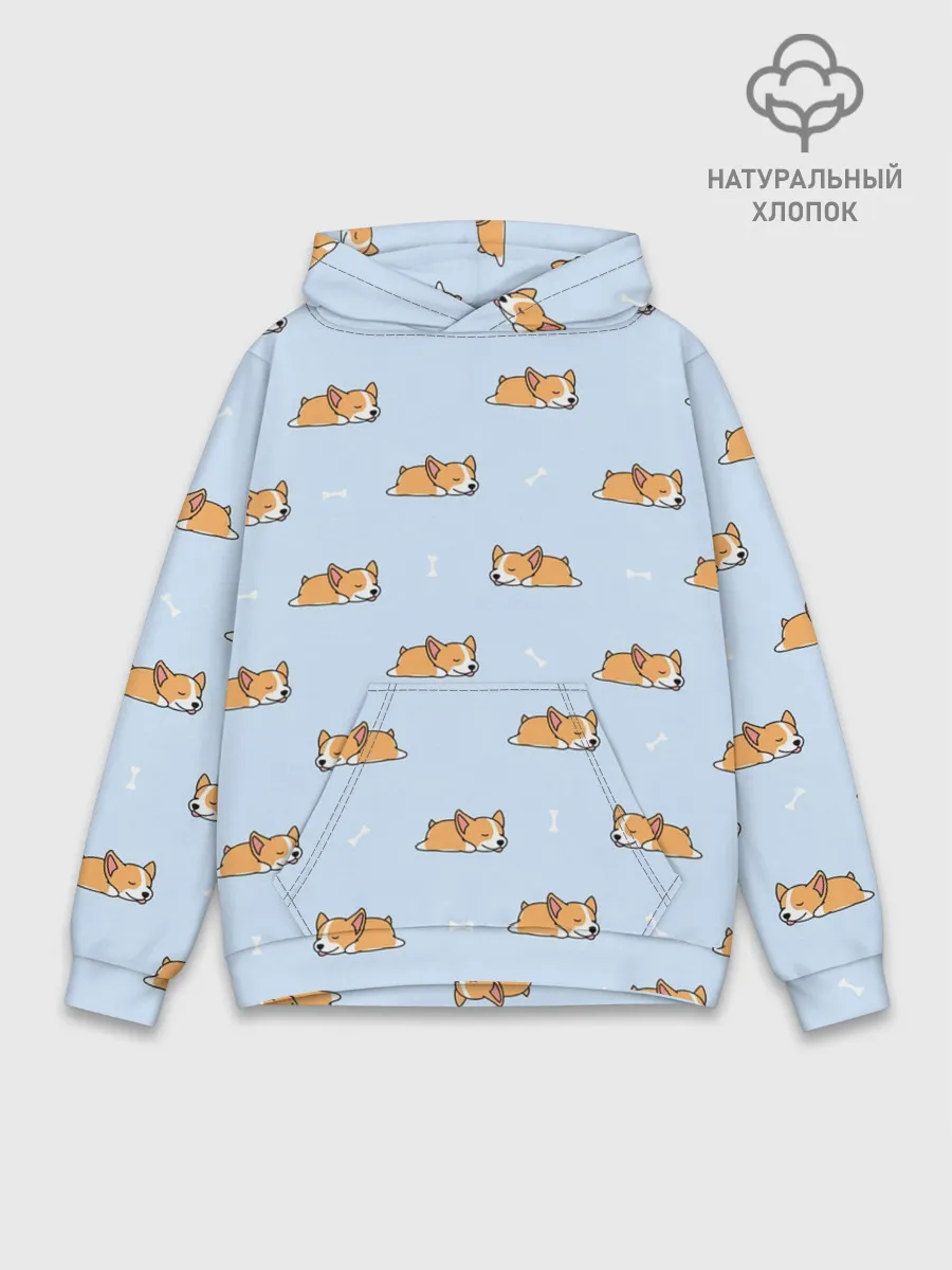 Худи мужской база хлопок / Корги
