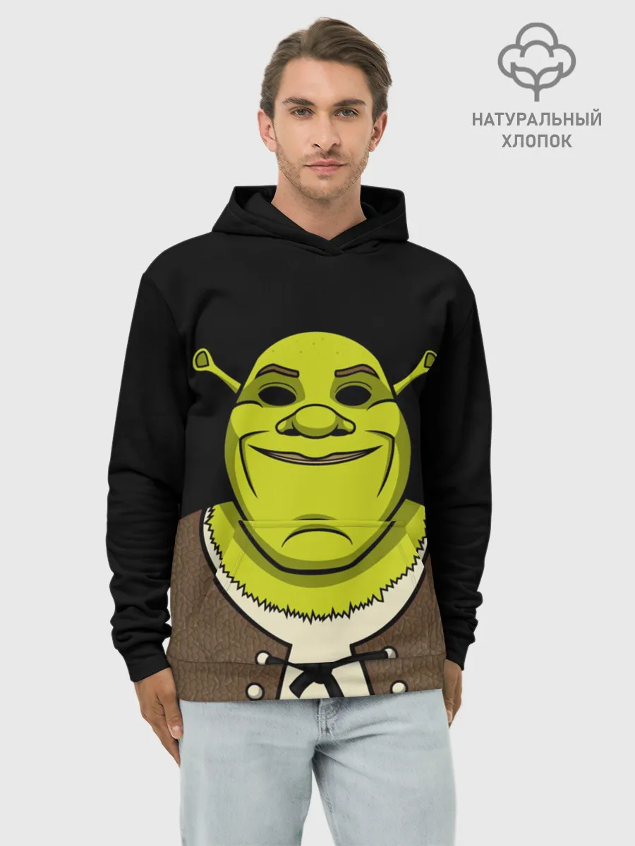 Худи мужской база хлопок / Шрэк