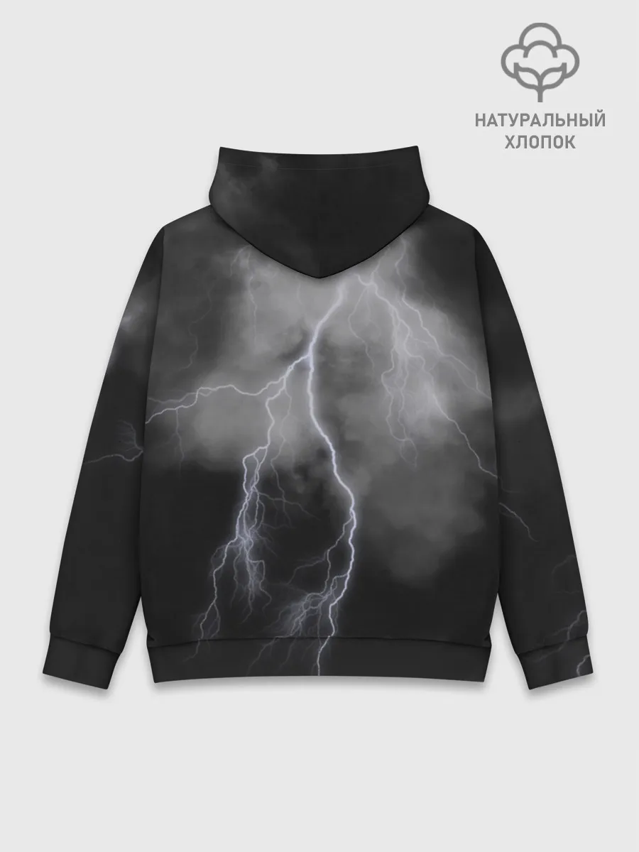 Худи мужской база хлопок / гроза
