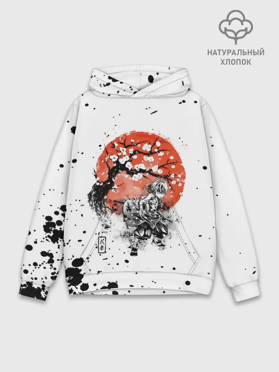 Худи мужской база хлопок / Зеницу Агацума Kimetsu no Yaiba