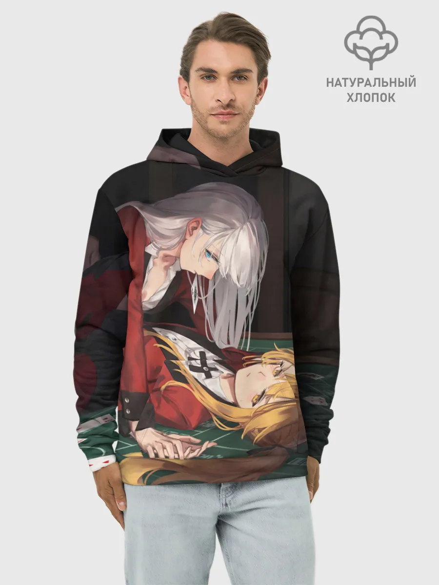 Худи мужской база хлопок / Yumeko Jabami, Sumera Itsuki
