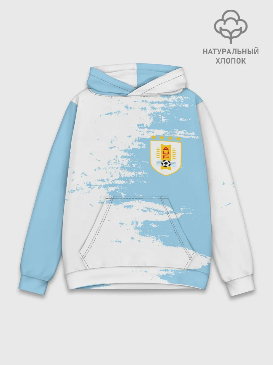 Худи мужской база хлопок / Сборная Уругвая