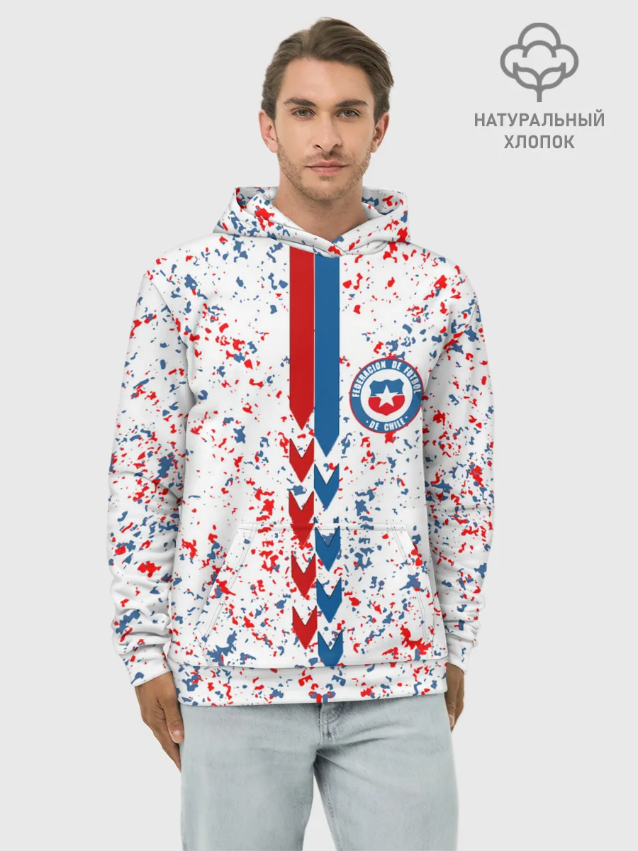 Худи мужской база хлопок / Сборная Чили.