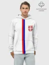 Худи мужской база хлопок / Сборная Сербии
