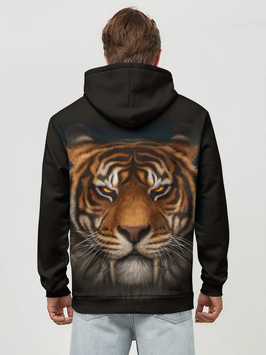 Худи мужской база хлопок / TIGER