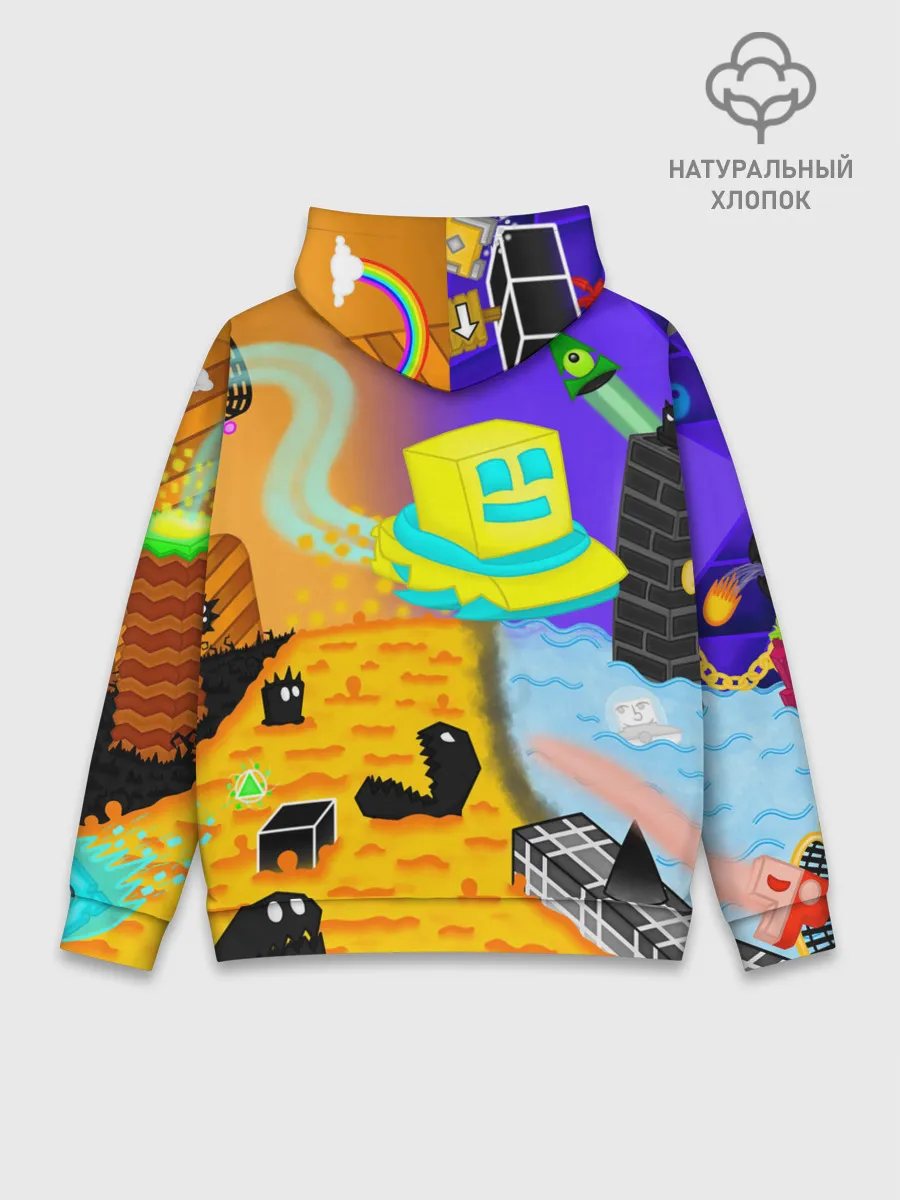 Худи мужской база хлопок / Geometry Dash | RobTop