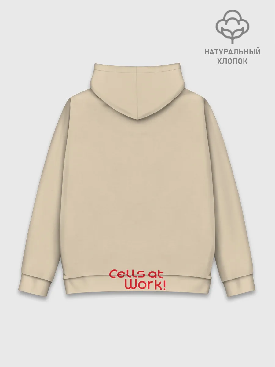 Худи мужской база хлопок / Клетки за работой