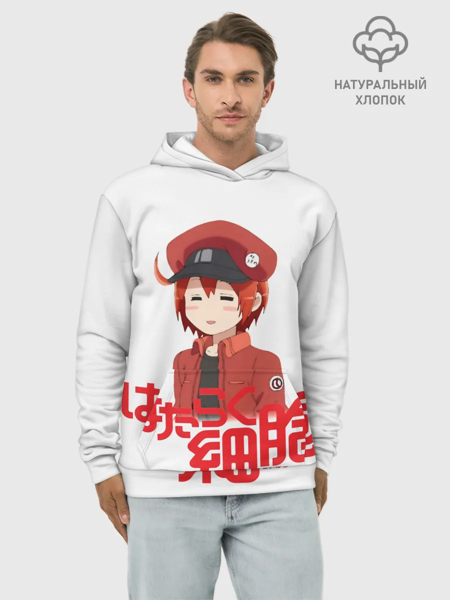 Худи мужской база хлопок / Sekkekkyuu