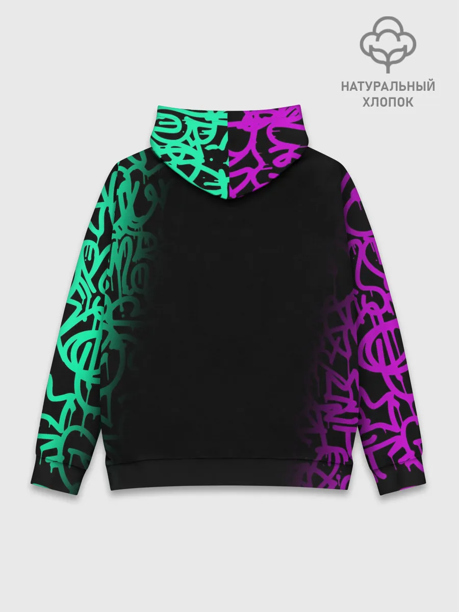Худи мужской база хлопок / PUBG NEW STATE / ПАБГ НЕОН