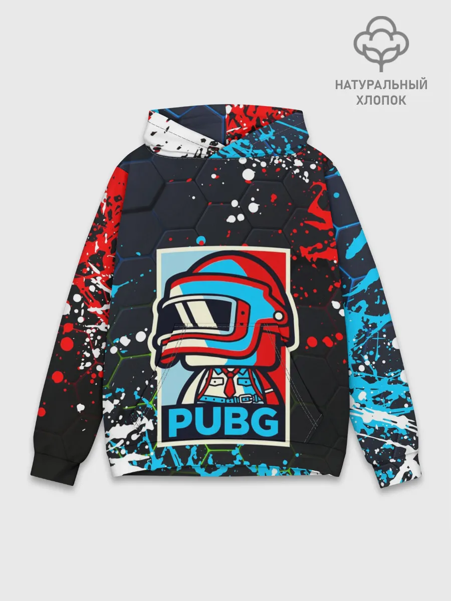 Худи мужской база хлопок / PUBG / ПАБГ / ПОРТРЕТ