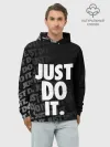 Худи мужской база хлопок / JUST DO IT / ПРОСТО СДЕЛАЙ ЭТО