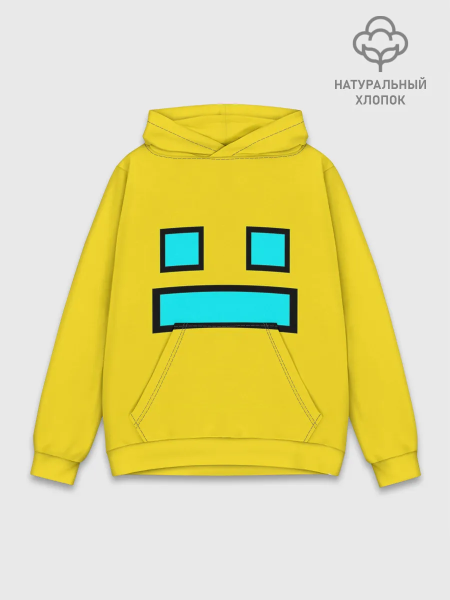 Худи мужской база хлопок / Geometry Dash Smile