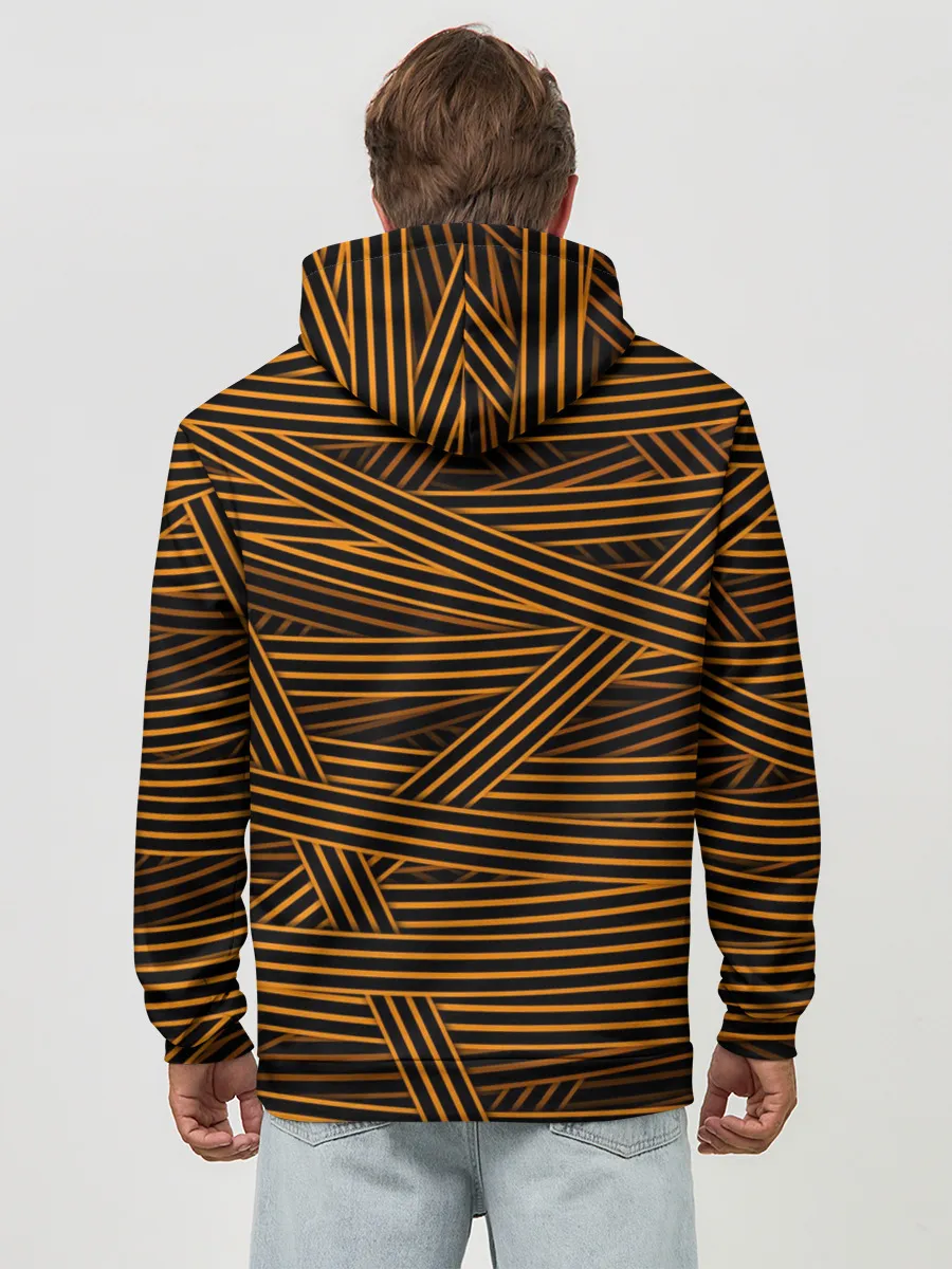 Худи мужской база хлопок / ПОБЕДА! ГЕОРГИЕВСКАЯ ЛЕНТА