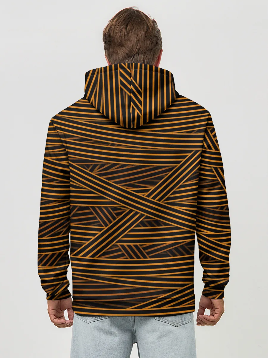 Худи мужской база хлопок / ГЕОРГИЕВСКАЯ ЛЕНТА КАМУФЛЯЖ