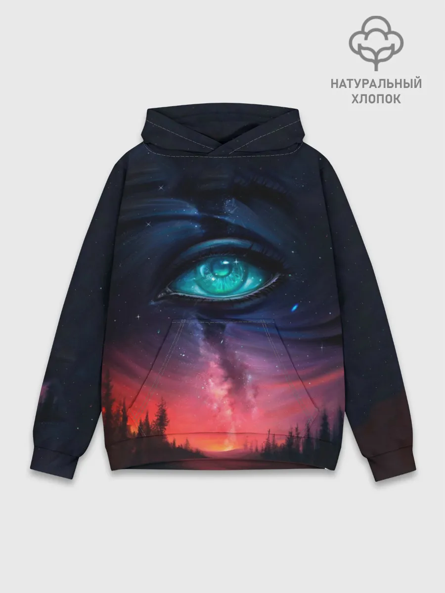 Худи мужской база хлопок / Глаза в небе