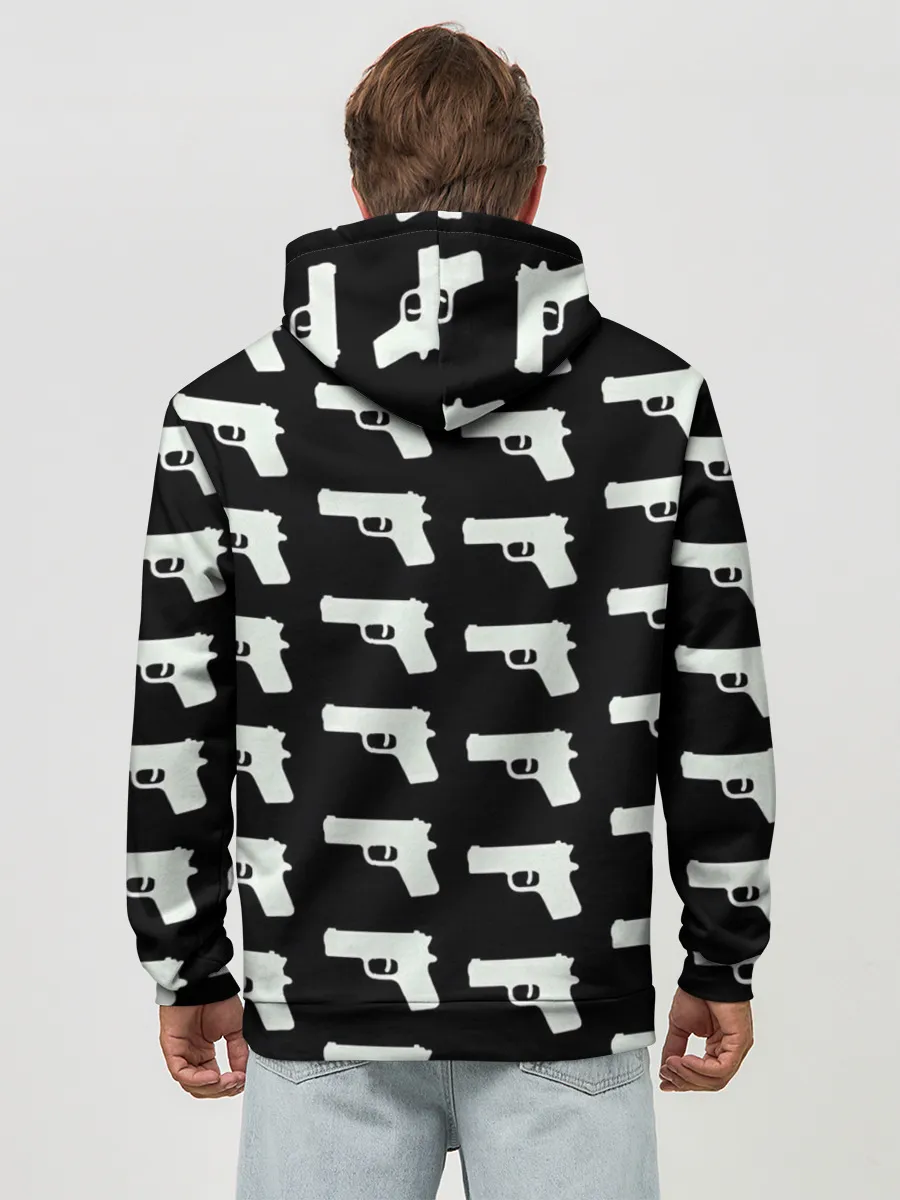 Худи мужской база хлопок / Пистолеты