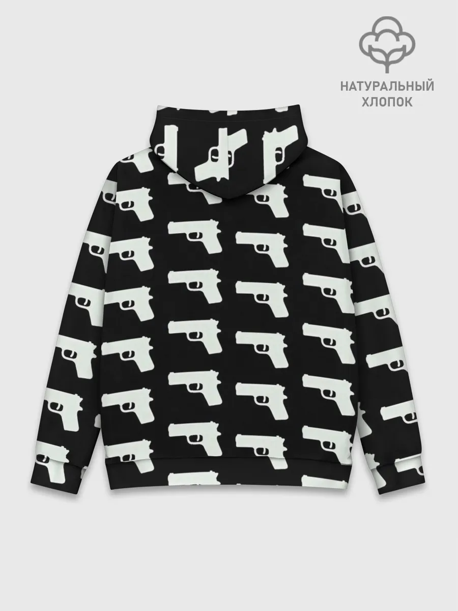 Худи мужской база хлопок / Пистолеты