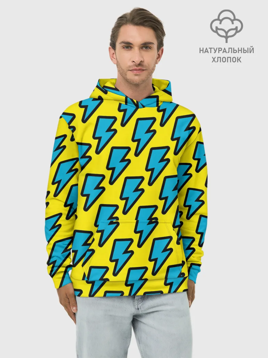 Худи мужской база хлопок / Молнии