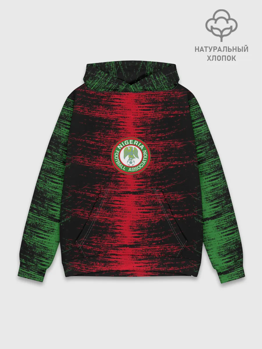 Худи мужской база хлопок / Сборная Нигерии