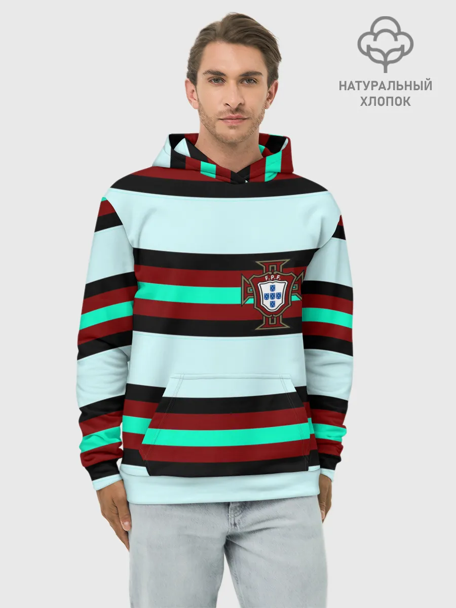 Худи мужской база хлопок / Сборная Португалии.