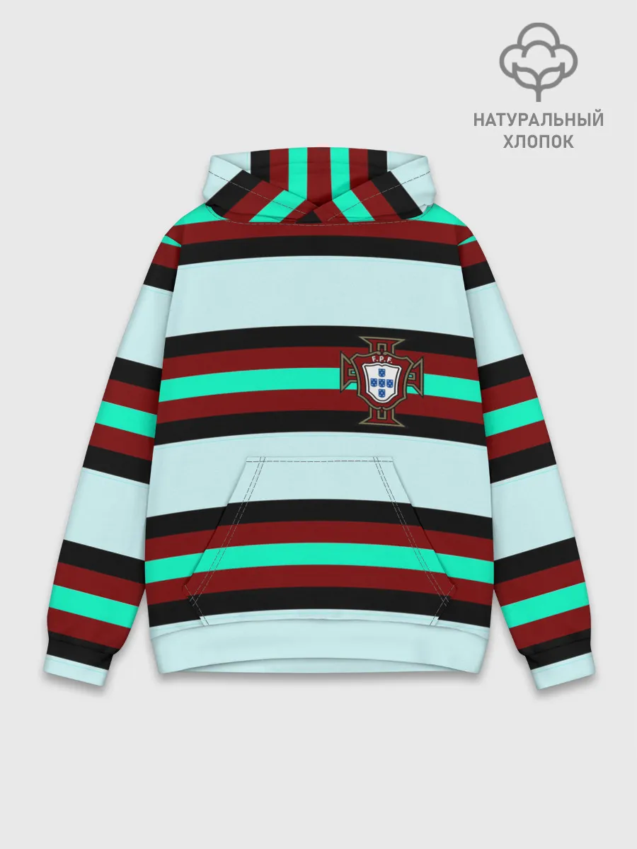 Худи мужской база хлопок / Сборная Португалии.