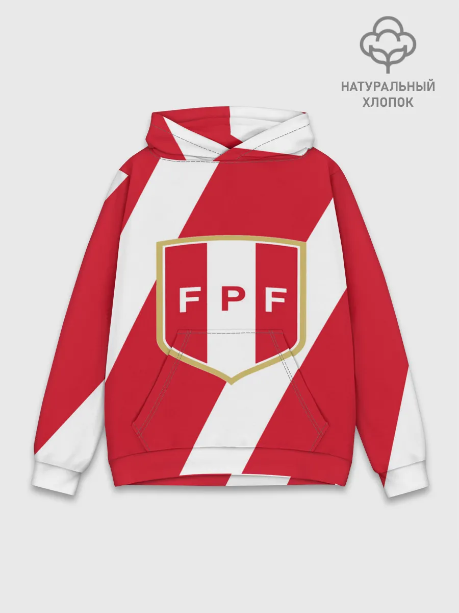 Худи мужской база хлопок / Сборная Перу