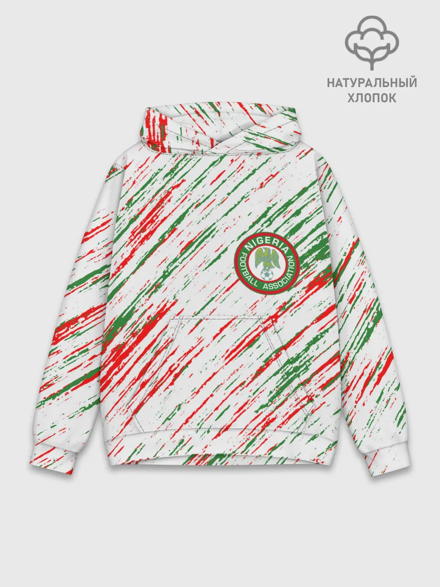 Худи мужской база хлопок / Сборная Нигерии