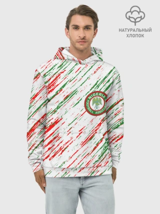 Худи мужской база хлопок / Сборная Нигерии