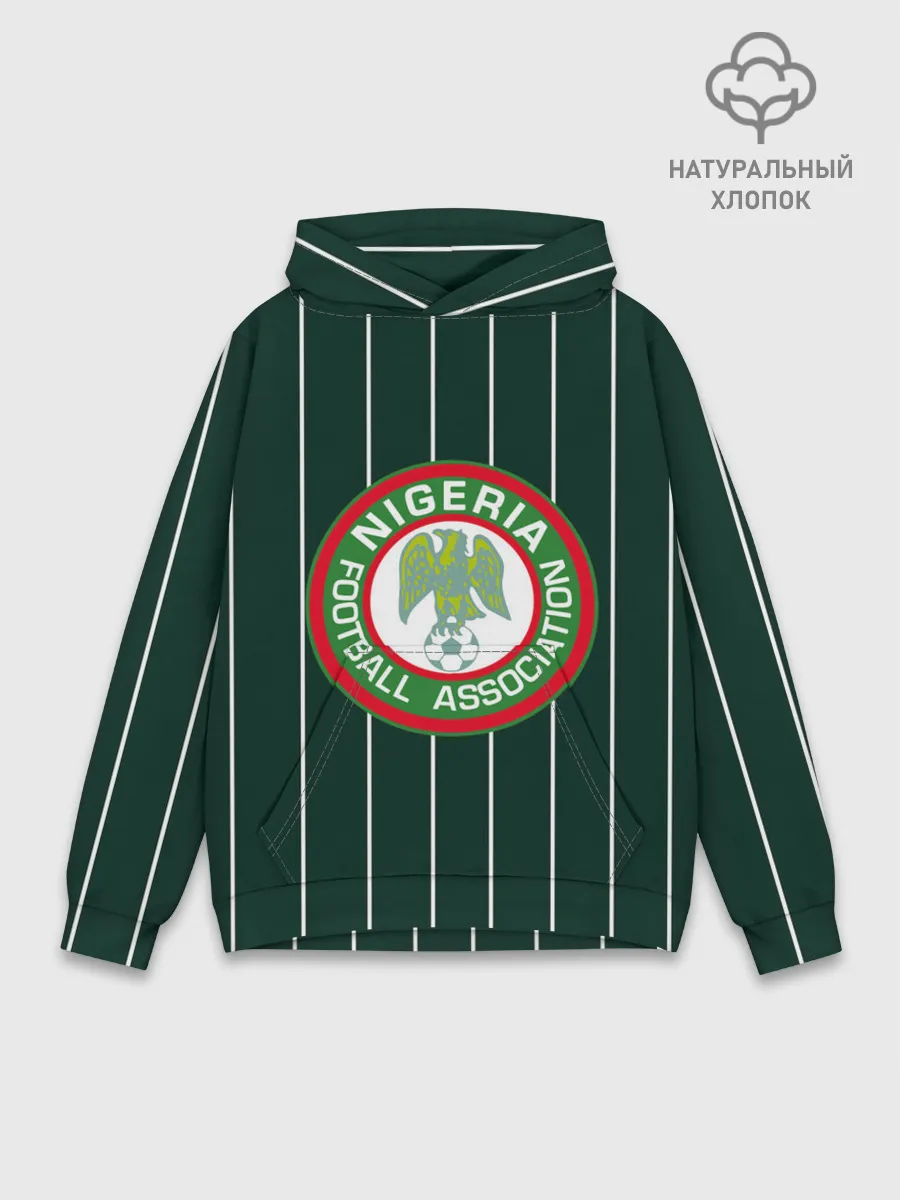 Худи мужской база хлопок / Сборная Нигерии