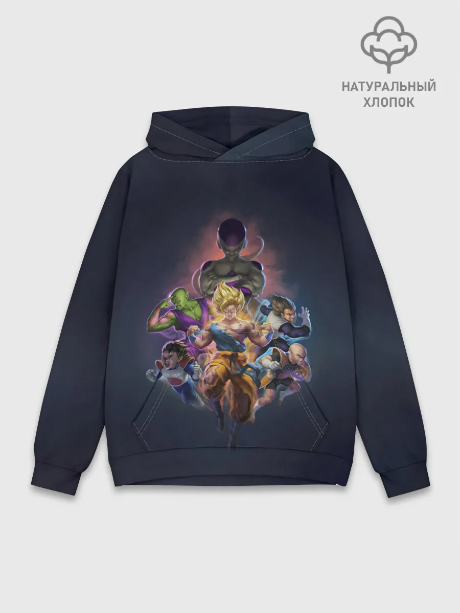 Худи мужской база хлопок / Dragon ball Team