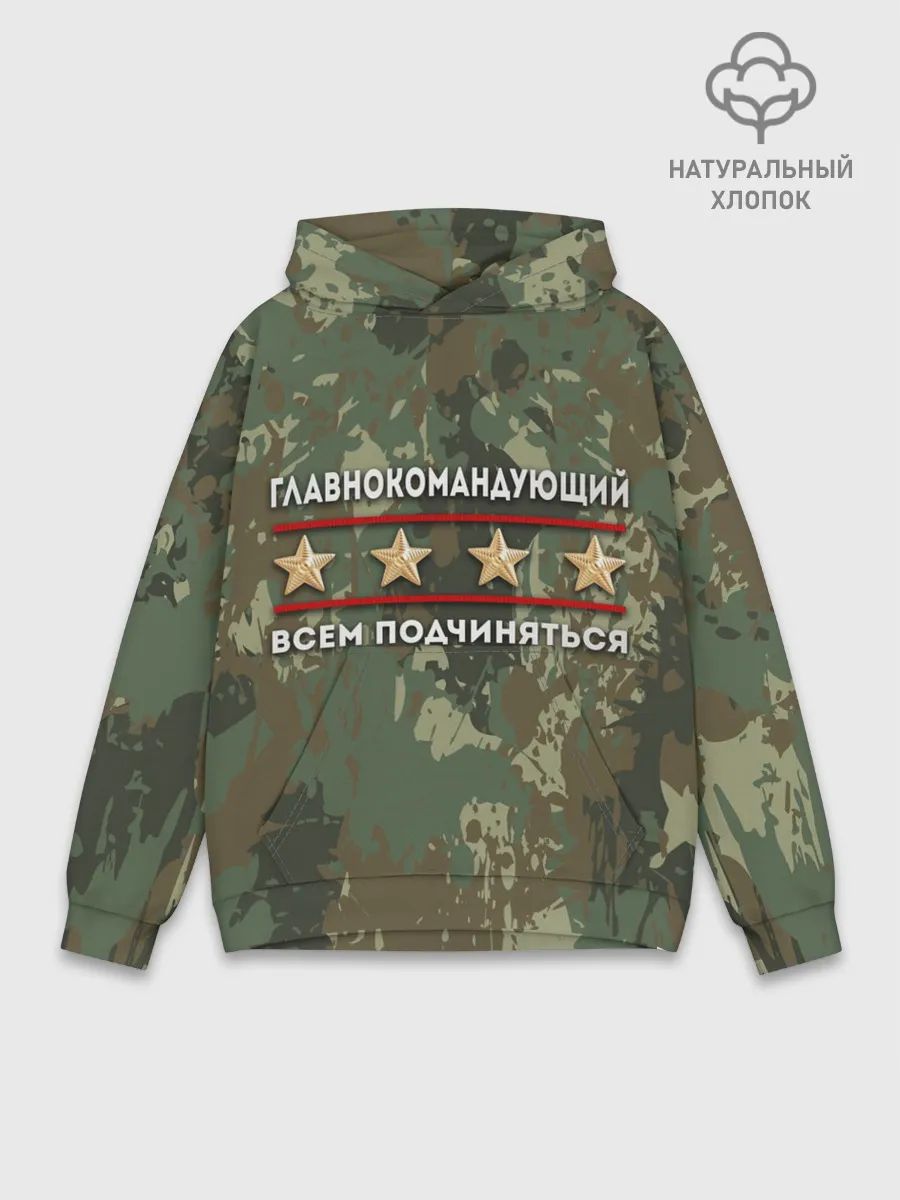 Худи мужской база хлопок / ВСЕМ ПОДЧИНЯТЬСЯ