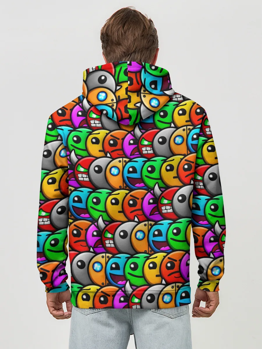 Худи мужской база хлопок / GEOMETRY DASH