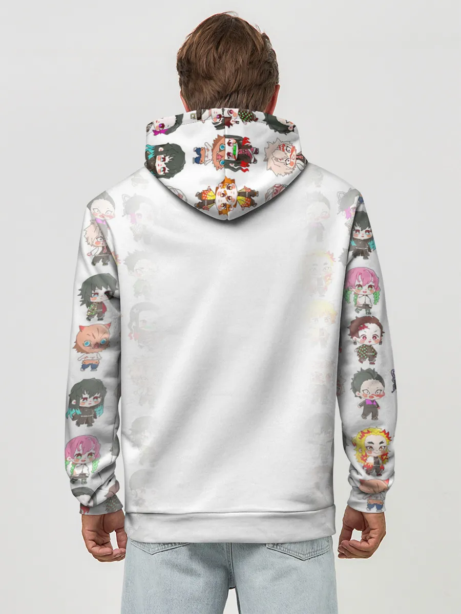 Худи мужской база хлопок / ПЕРСОНАЖИ Kimetsu no Yaiba