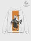 Худи мужской база хлопок / Кёджуро Ренгоку Kimetsu no Yaiba