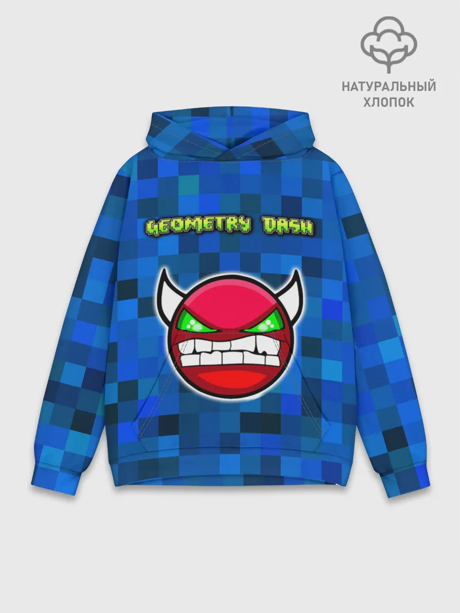 Худи мужской база хлопок / Geometry Dash