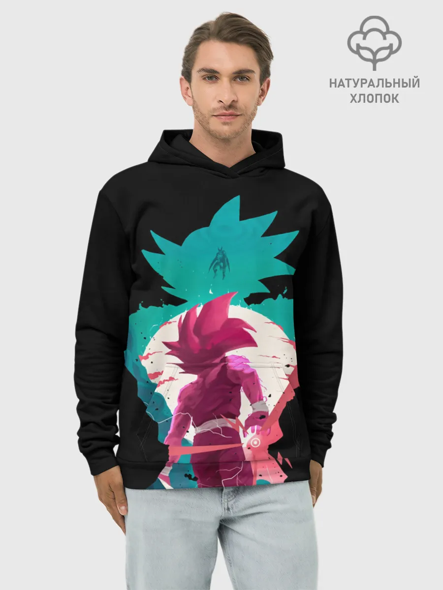 Худи мужской база хлопок / Goku boys